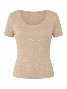 NWT Talbots Silk Sweater w/ Sparkly Sequins